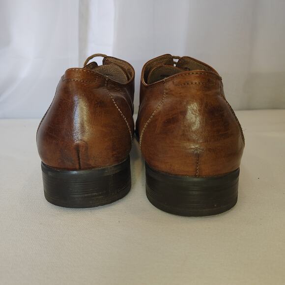Fratelli Select Men’s Brown Genuine Leather Square Toe Derby Dress Shoes Size 12 main image 6